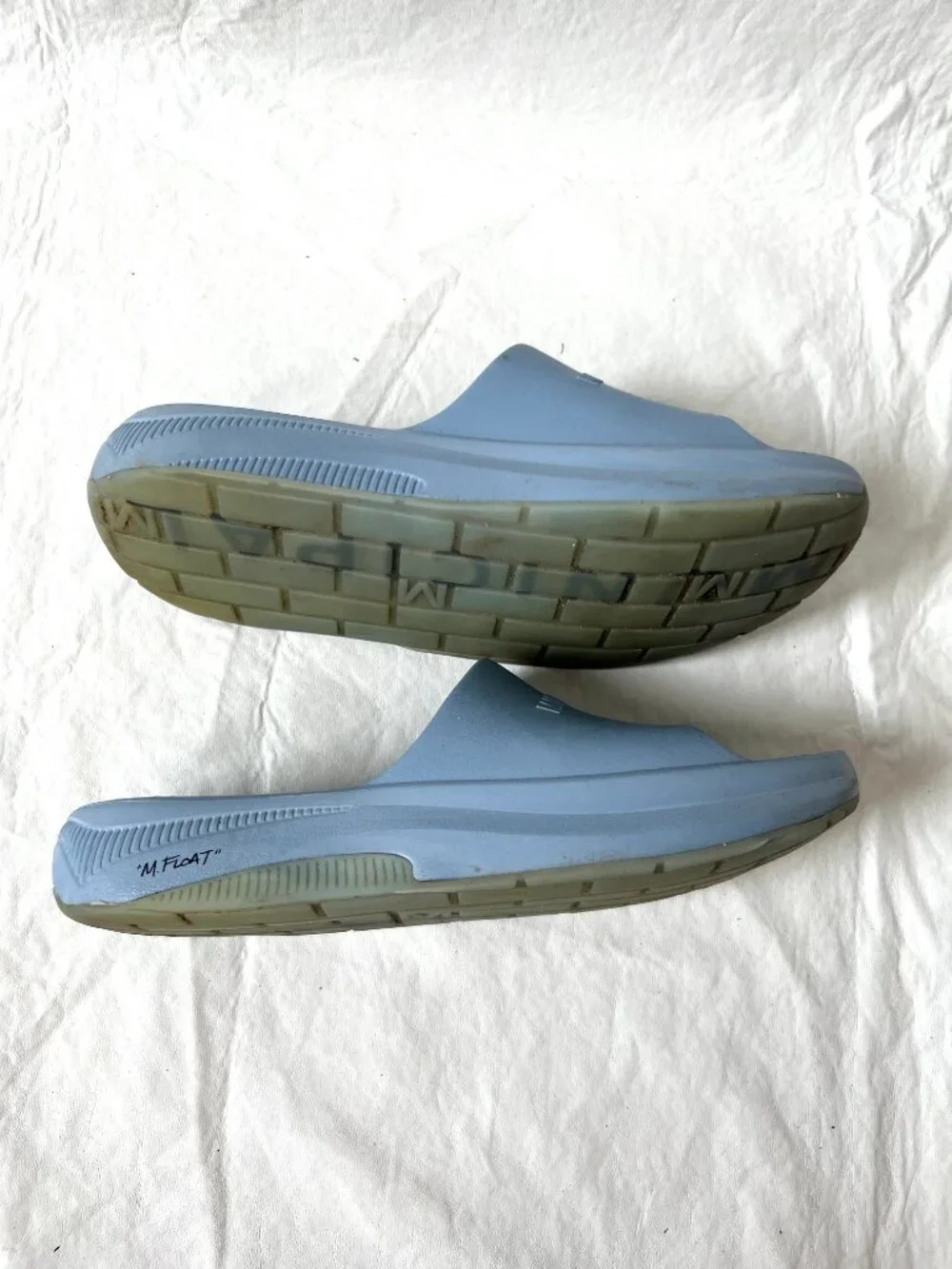 Municipal slide sandals Podium light blue mens 8 m float foam comfortable